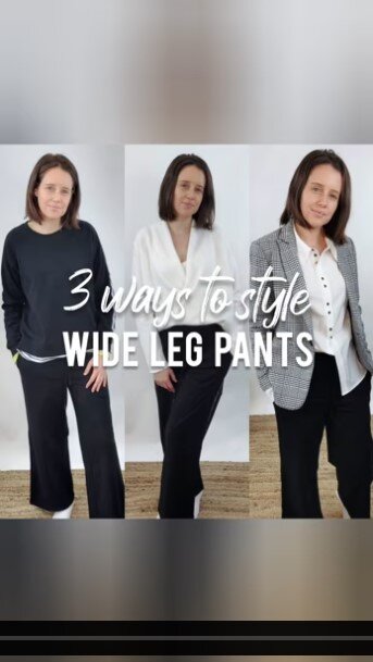 Wide leg pants 3 ways